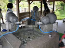 高賀神社の名水、「神水庵」