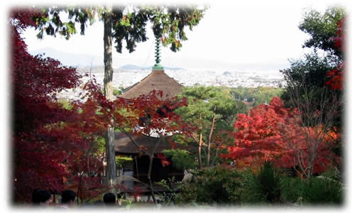 多宝塔からは、嵯峨野を眺めは最高！