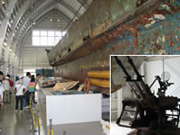 東京お台場の船の科学館から海上保安資料館横浜館へ工作船の展示がされていました。