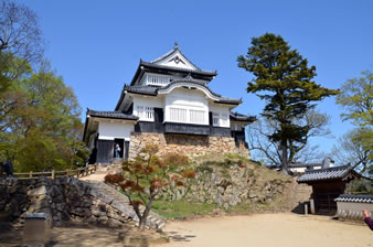 備中松山城の天守は現存天守12天守のうち、唯一の山城に残っている天守です。