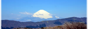 箱根大涌谷から富士山