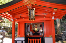 箱根神社のお隣りには、恋愛の神様「九頭龍神社」の新宮があります。
