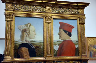 ピエロ・デッラ・フランチェスカ作「ウルビーノ公夫妻の肖像」